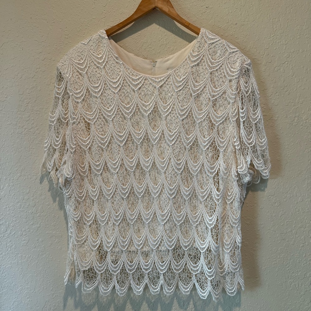 ❣️2/$25❣️ S.L. FASHION off white women’s blouse top | 22”